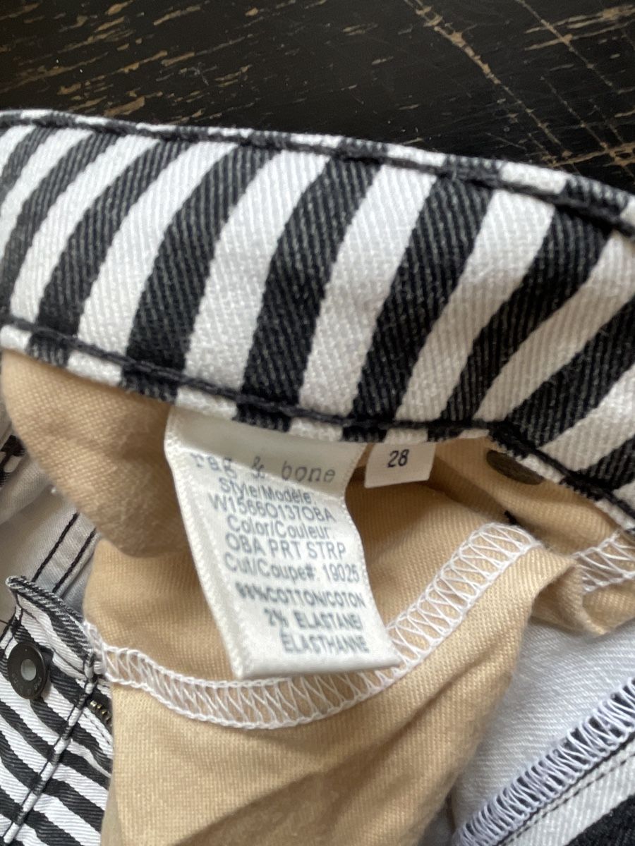 Jeans: Rag & Bone Jeans, gestreift, Grösse 28, neuwertig! – Usato da Basel venduto da Ritzibitzi 2