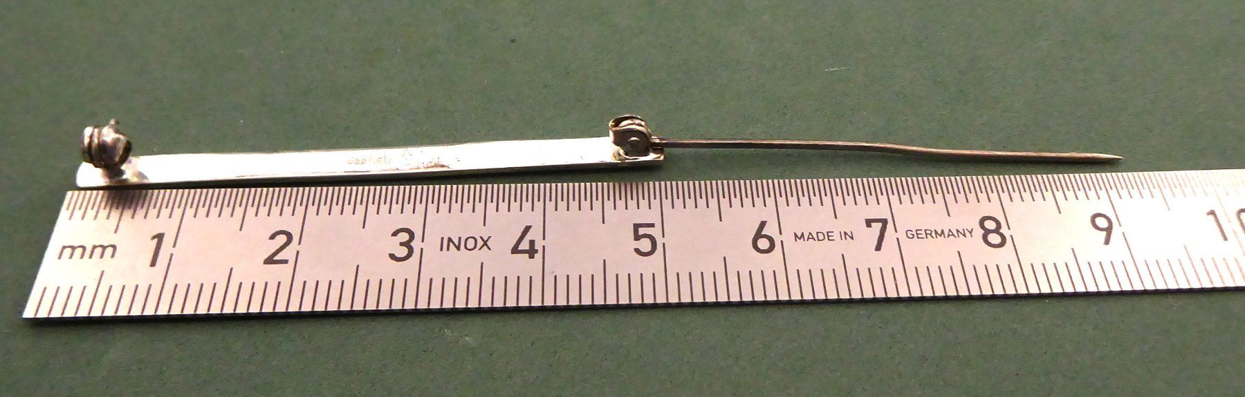 Spille & Fermagli: Stab Brosche / Krawattennadel 835 Silber vor 1939 – Usato da Muri AG venduto da silvermouse007 2