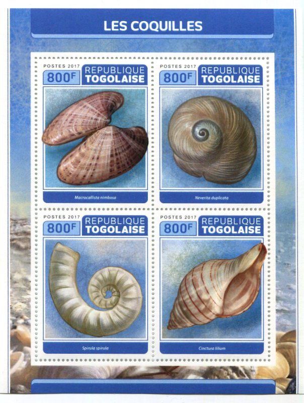 Tutti i francobolli: Block "Muscheln". Togo. – Nuovo e nell'imballaggio originale da Basel venduto da Butsch5