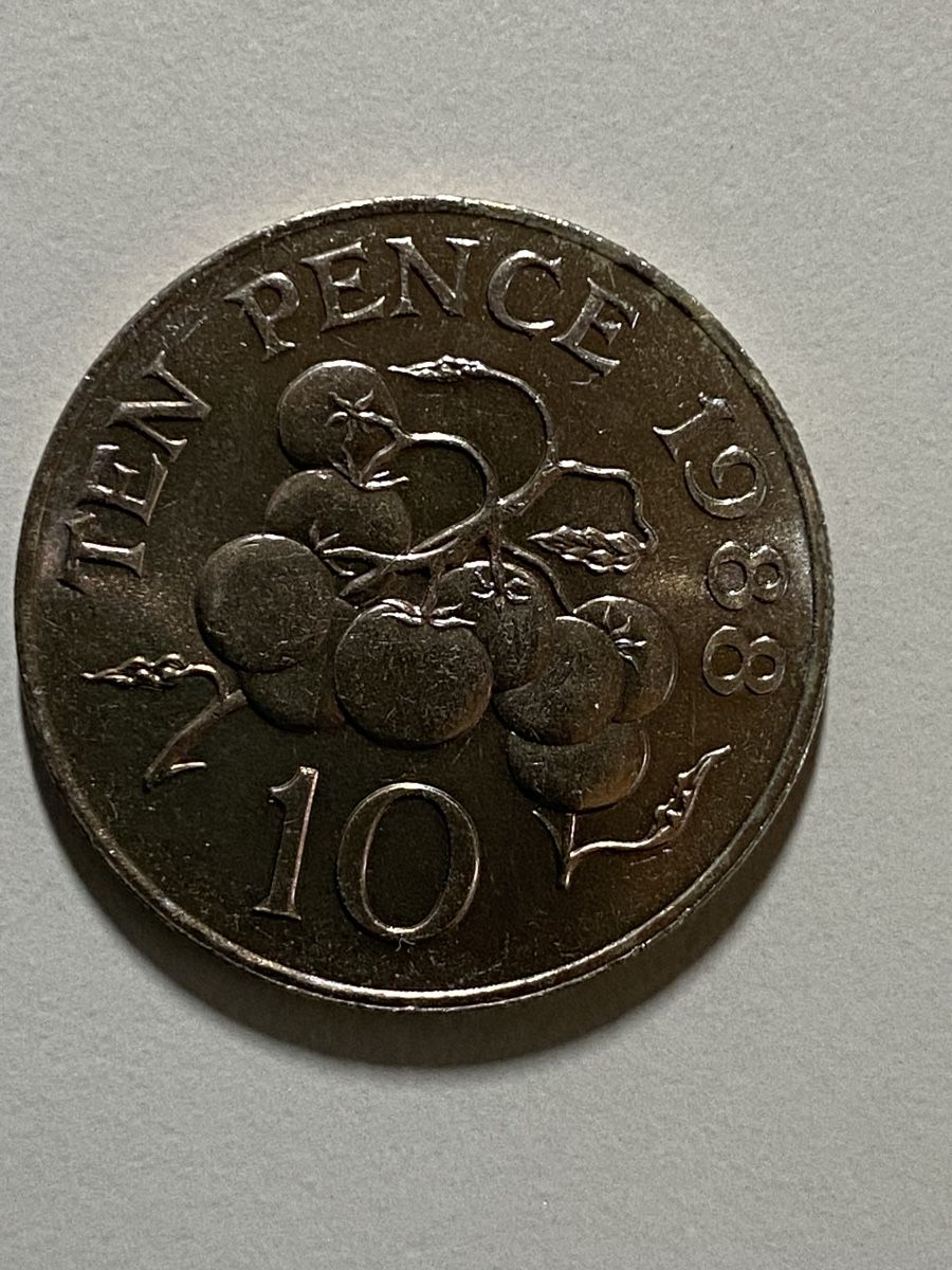 Alle Münzen: Guernesey GB - 10 pence - 1988 – Gebraucht aus Payerne von Mike1682
