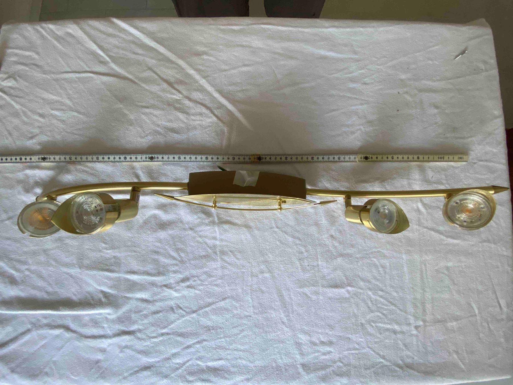 Lampadari & plafoniere: Schöne Vierstrahlige Wand-/Deckenlampe goldfarben – Usato da Maur venduto da privat101 2