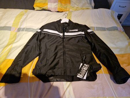 Motorradjacke Course Two Seasons Damen XL/42 schwarz/weiss