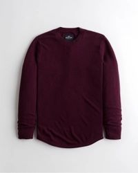 Hollister Maglioni & Felpe: Hollister - Dünner Langarm Pullover Burgundy – Usato da Glattpark(Opfikon) venduto da Cannavaro