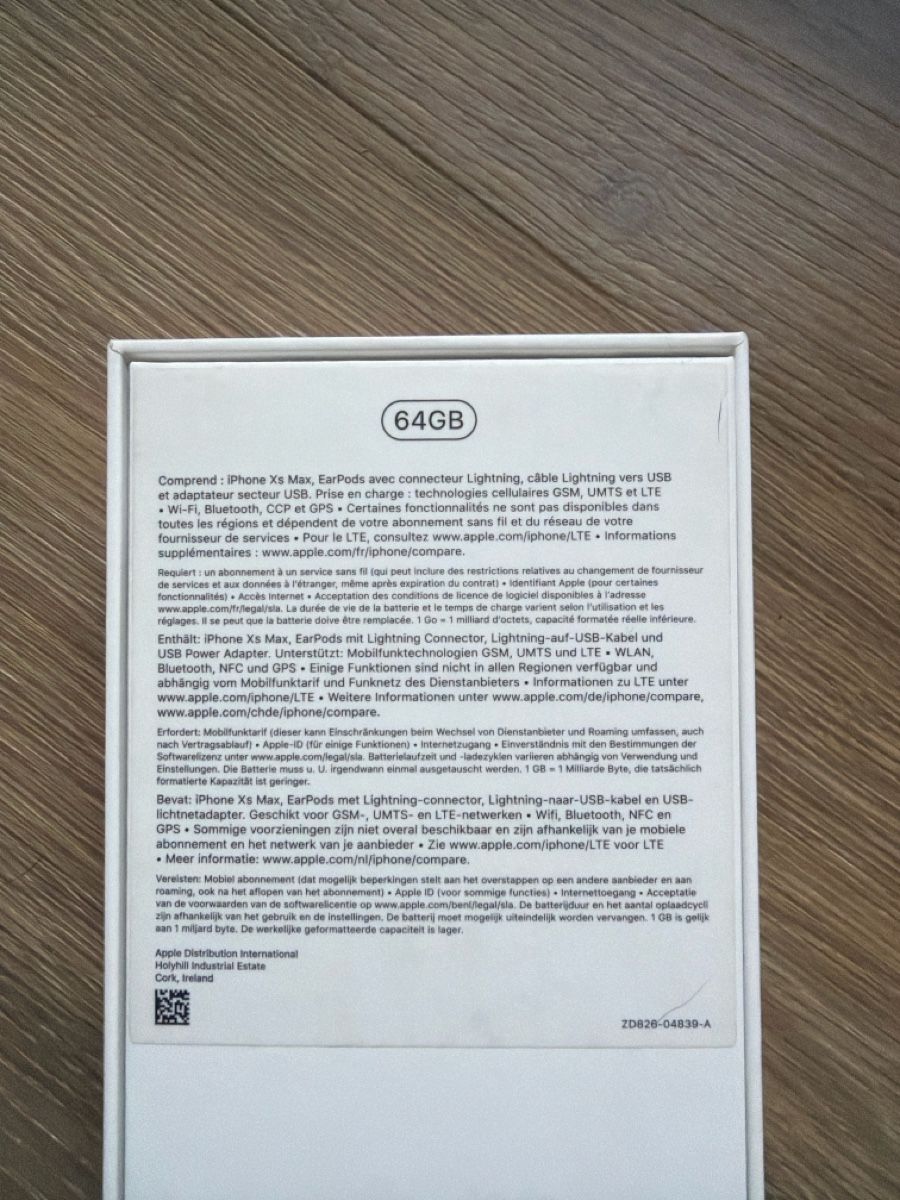 Apple Telefoni cellulari / Smartphones: Apple iPhone Xs Max 64GB – Usato da Dulliken venduto da apple48 2