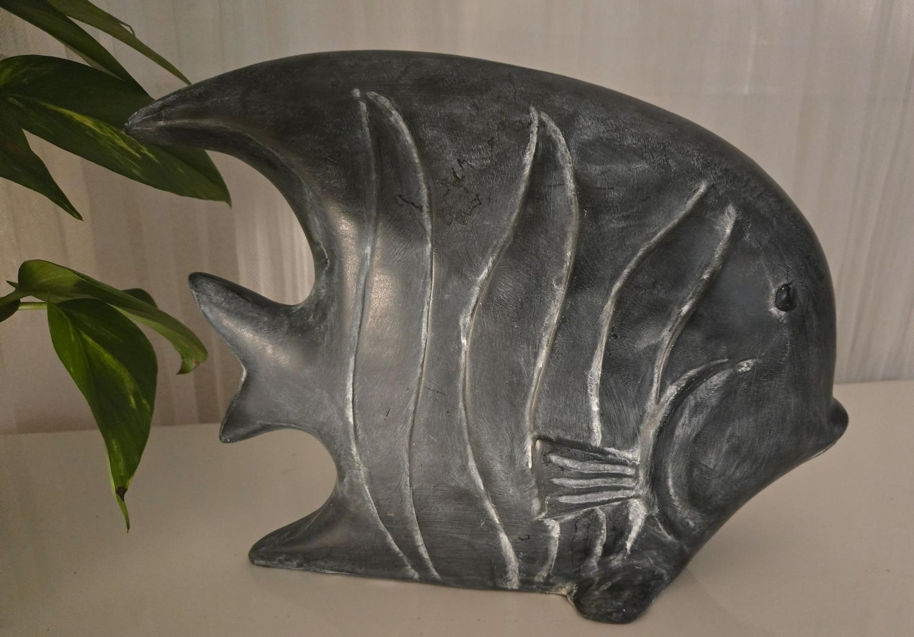 Skulpturen & Statuen: Dekorative Fisch-Skulptur, Top! – Neu (gemäss Beschreibung) aus Rheinsulz von Dred 2