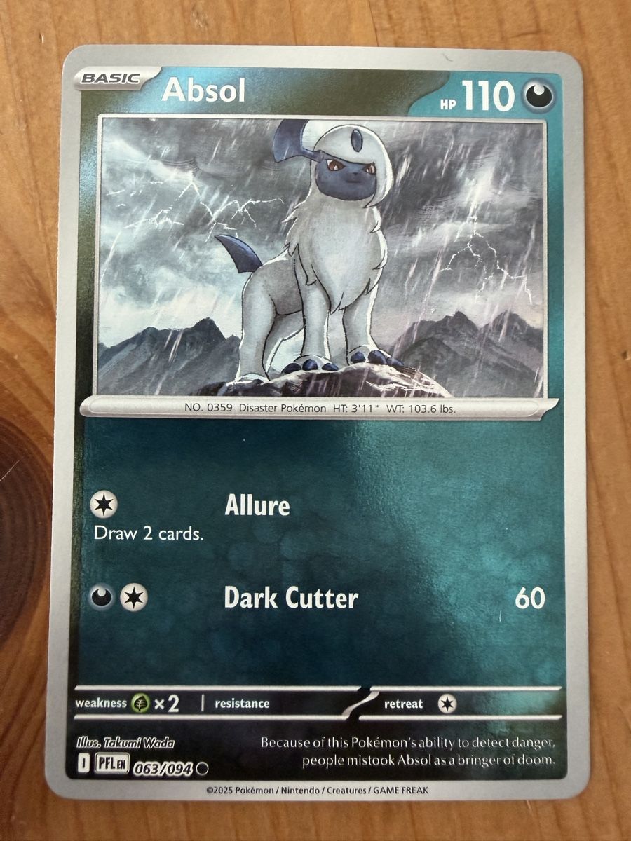 Pokémon Carte collezionabili: Absol (PFL063) – Nuovo (secondo la descrizione) da Vevey venduto da Matx