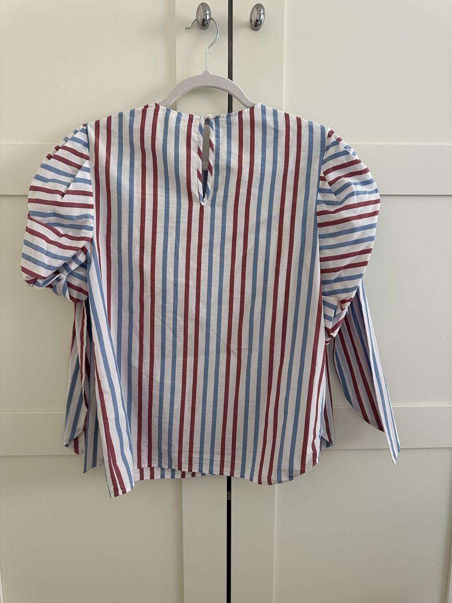 H&M Camicette: Bluse gestreift mit Schleifen Baumwolle S – Nuovo (secondo la descrizione) da Zürich venduto da tmarina 2