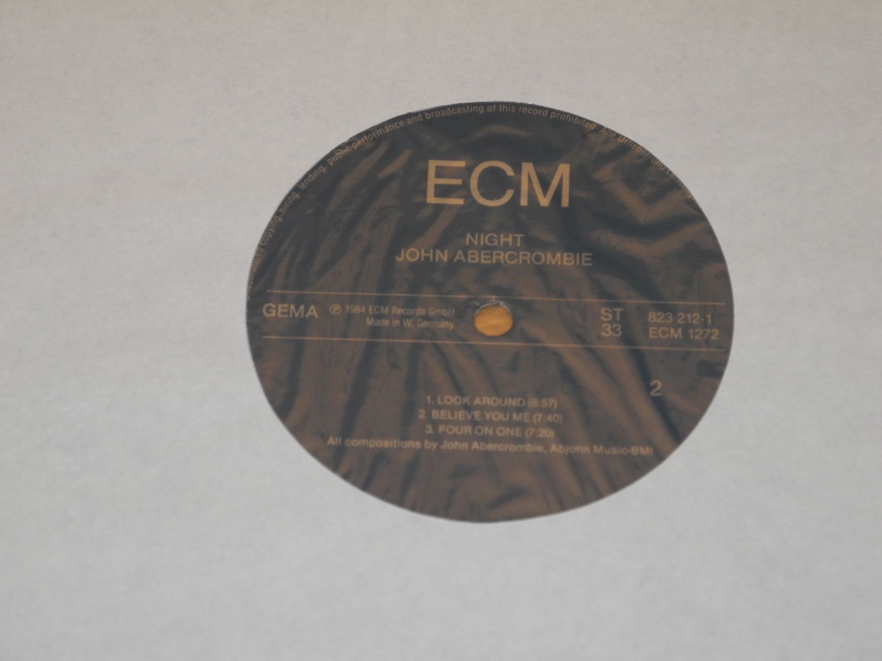 Schallplatten: JOHN ABERCROMBIE: NIGHT - ECM 1272 – Neu (gemäss Beschreibung) aus Fahrwangen von Swirl2 2