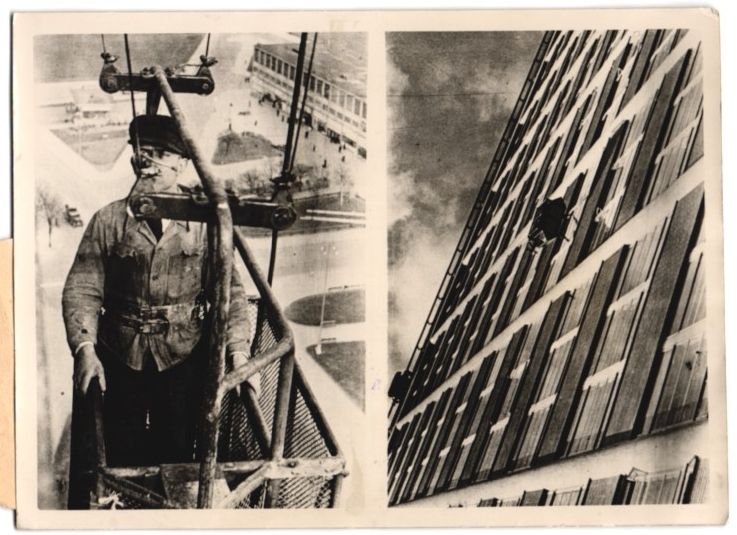 Fotografie & Manifesti: Fotografie Atlantic, Fensterputzer in ei – Usato da Berlin venduto da bartko-reher
