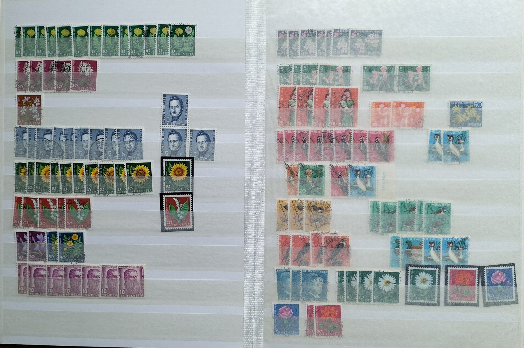 Alle Briefmarken: R1606  /  Pro juventute doublettes  1913-1995 obl. – Gebraucht aus Ste-Croix von MONT-TAGNAC 8
