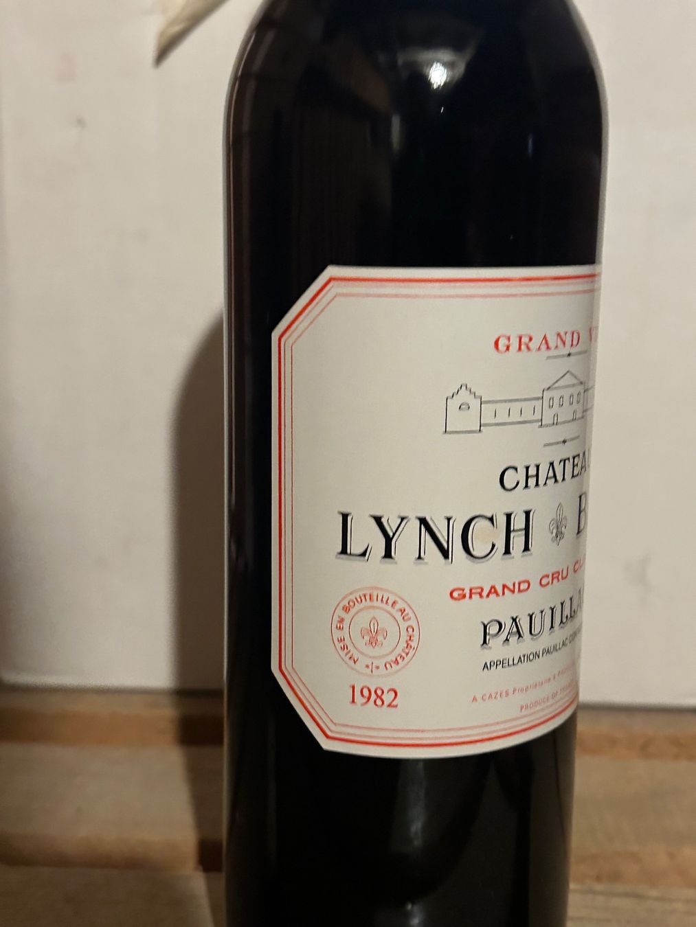 Lynch Bages Wein: SUPERBE Château Lynch-Bages 1982 Pauillac – Neu (gemäss Beschreibung) aus Roche VD von avediscipule 2
