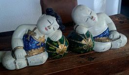 Asiatische Glücksbringer Figuren, Deko.
