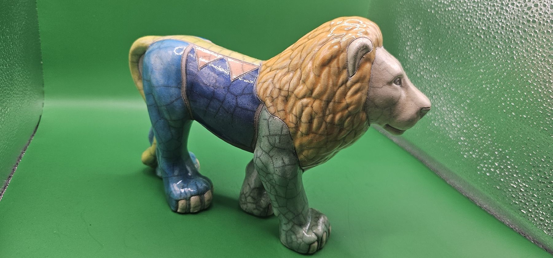 Figuren: Grosse Vintage Raku Pottery Löwe Figur – Gebraucht aus Zürich von Daniela51
