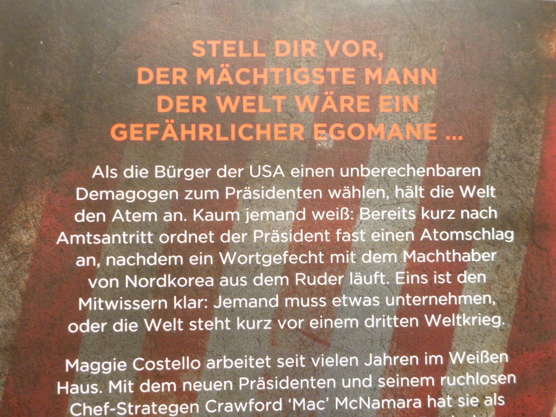 Libri: Sam Bourne - Der Präsident; Thriller – Usato da Sils im Domleschg venduto da Foeniculum 3