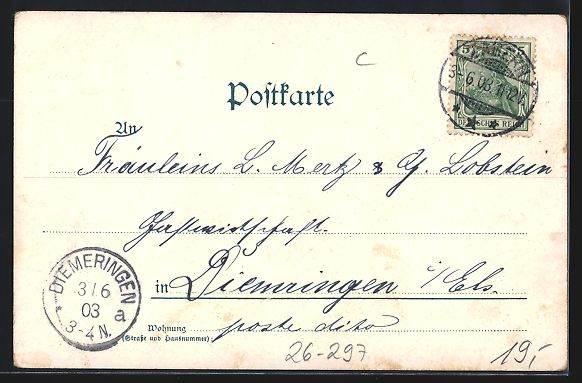 Cartoline postali: Hans Starcke: Das Streitobject, Damen k – Usato da Berlin venduto da bartko-reher 1
