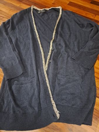 Armani Jäckli Leinen/BW Gr.ca M