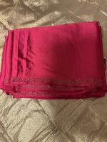 Bollywood Sari, indische Mode, neuwertig, pink/rot