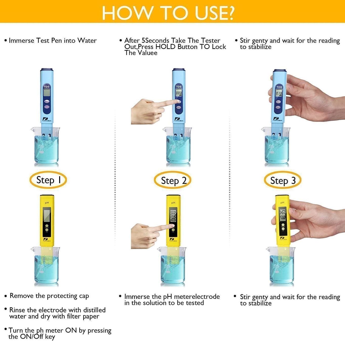 Messen: TDS PH Messgerät PH Meter im Set – Neu (gemäss Beschreibung) aus Thun von  3