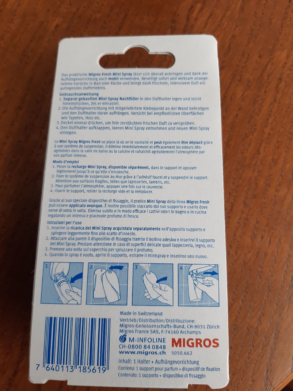 Spray per ambienti: Migros Mini Spray Fresh – Nuovo e nell'imballaggio originale da Aarau venduto da crissta 1