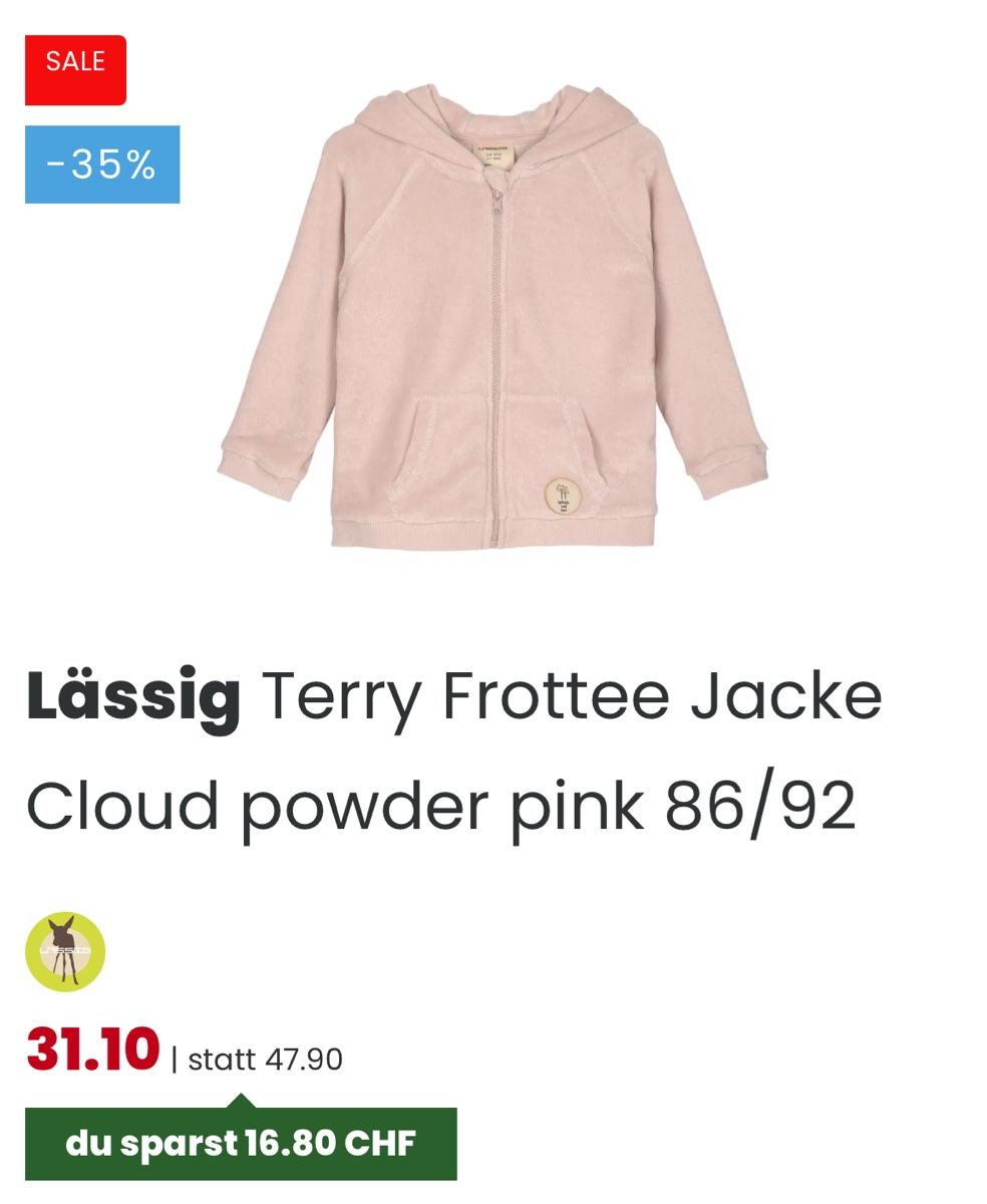 Giacche & Cappotti: Frottee Jacke Lässig / Grösse 86/92 – Nuovo e nell'imballaggio originale da Wynau venduto da marif23 1
