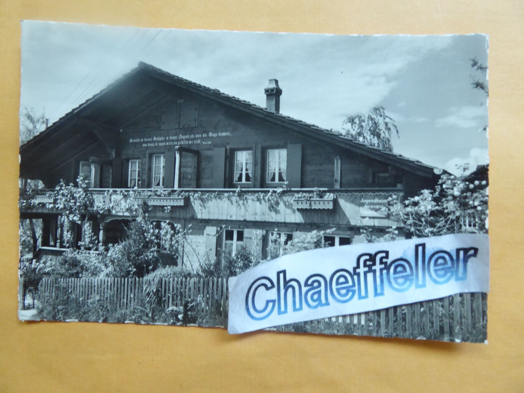 Cartes postales: Jugendheim der Ev. Gesellschaft Aeschi – D'occasion à Zürich par Chaeffeler