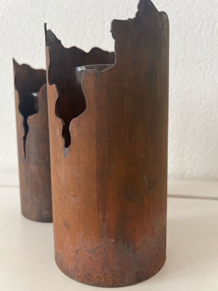 Toutes les décorations: Zwei Metallbehälter mit Rost-Finish Deko Objekt – D'occasion à Gossau SG par Olivera11 2