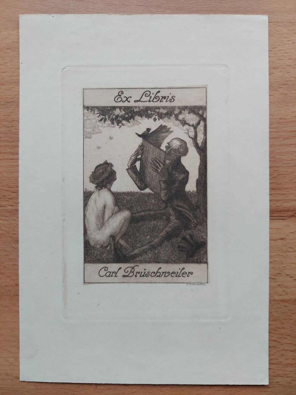 Dipinti: Exlibris Gregor Rabinovitch - Original Radierung – Usato da Obfelden venduto da Exlibris-Art 1