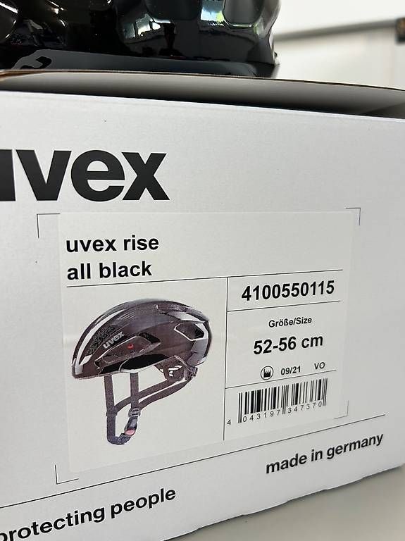 Helme: Velohelm uvex rise all black    – Gebraucht aus Sursee von pilatus.sport 2