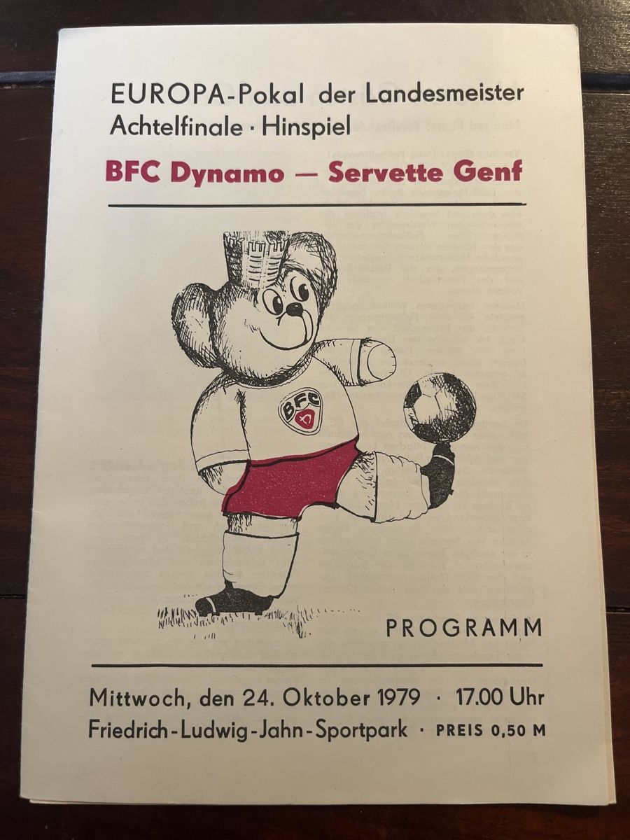 Riviste & Magazine: Servette FC BFC Dynamo Matchprogramm Europacup – Usato da Wallisellen venduto da theadicts77