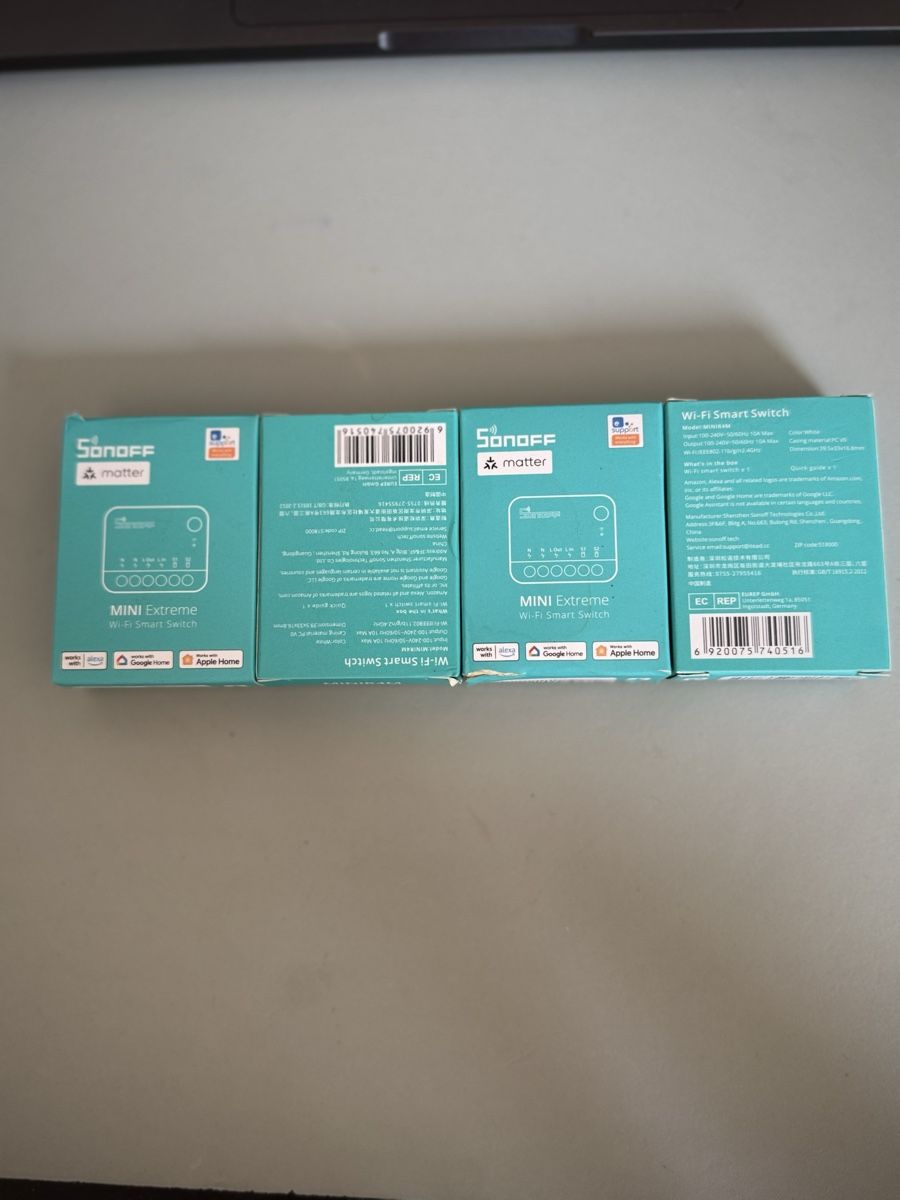 Sonoff Interruttori: Sonoff Mini Extrem wifi matter Smart Switch 4 Stück – Nuovo e nell'imballaggio originale da Zürich venduto da Ki_wi