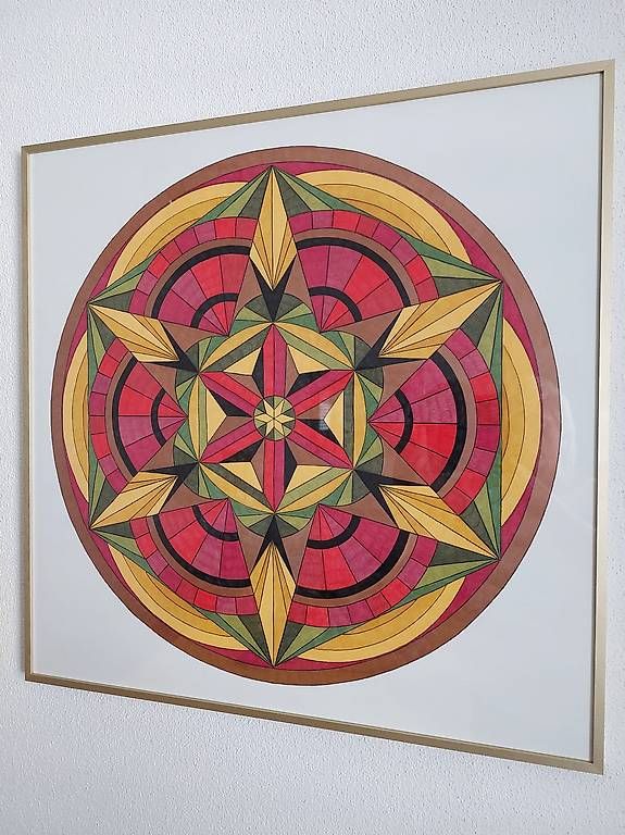 Dipinti: Mandala 70x70cm handgemaltes Bild – Nuovo (secondo la descrizione) da Stans venduto da wer_fd5f 1