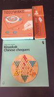 Lot Jeux de société Tiddlywinks, Dominoes, Chinese chequers 