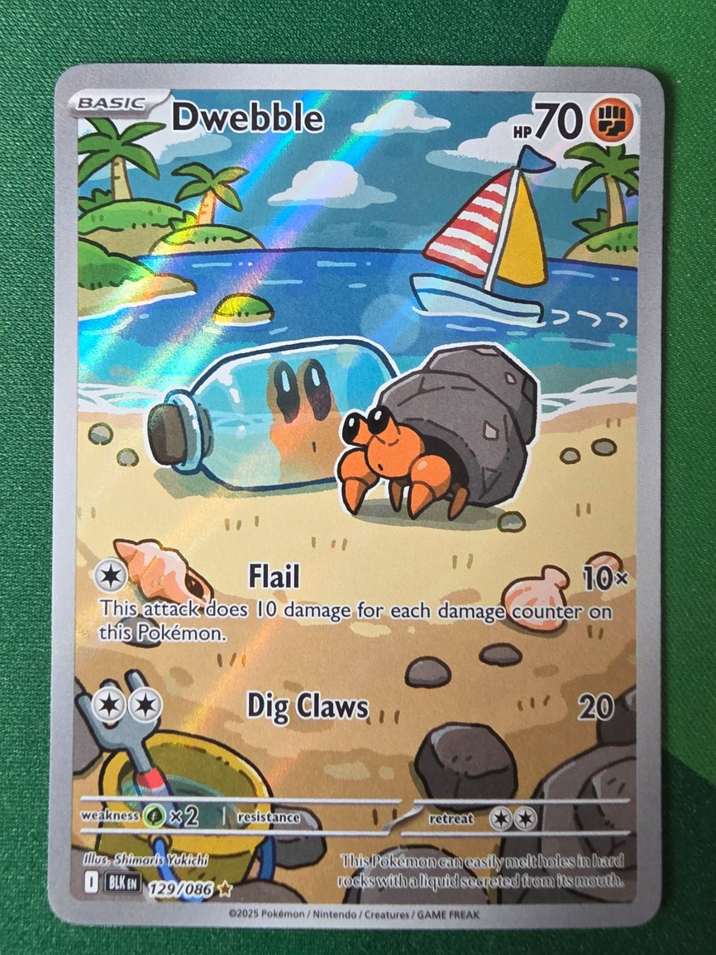 Pokémon Cartes à collectionner: Pokemon Dwebble 129/086 Black Bolt Englisch – Neuf (Voir description) à Gossau SG par worklifebalance