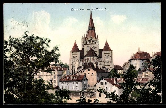 Cartoline postali: AK Lausanne, Cathédrale – Usato da Berlin venduto da bartko-reher