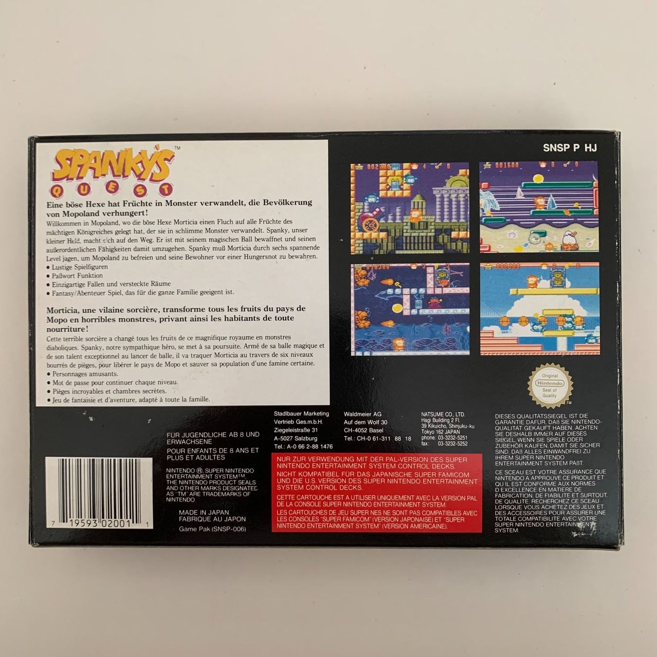 Nintendo Giochi: Spanky`s Quest - SNES - OVP – Usato da Zürich venduto da Mephisto87 1