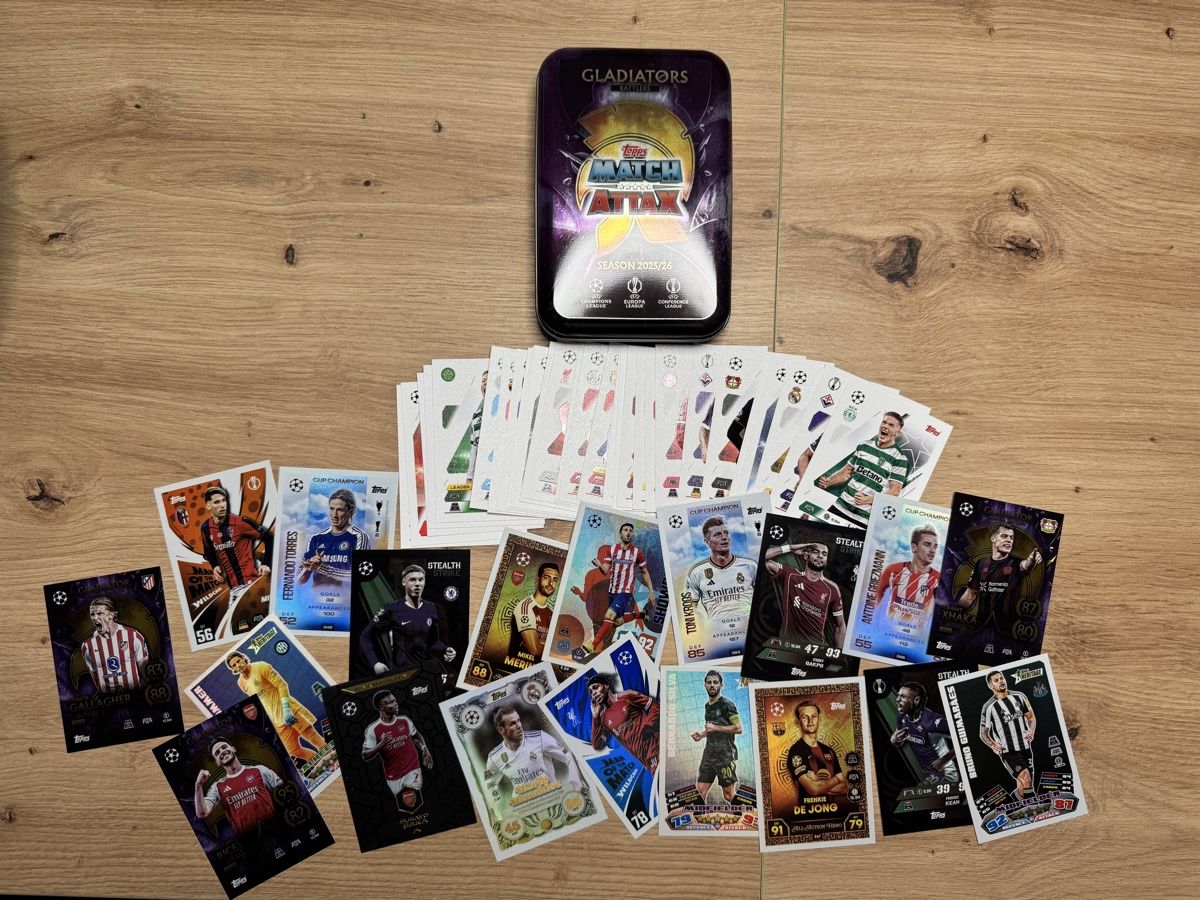 Topps Carte collezionabili: Match Attax 2025/2026 Karten-Set 48 Stk. mit Dose – Usato da Biberist venduto da etesummer