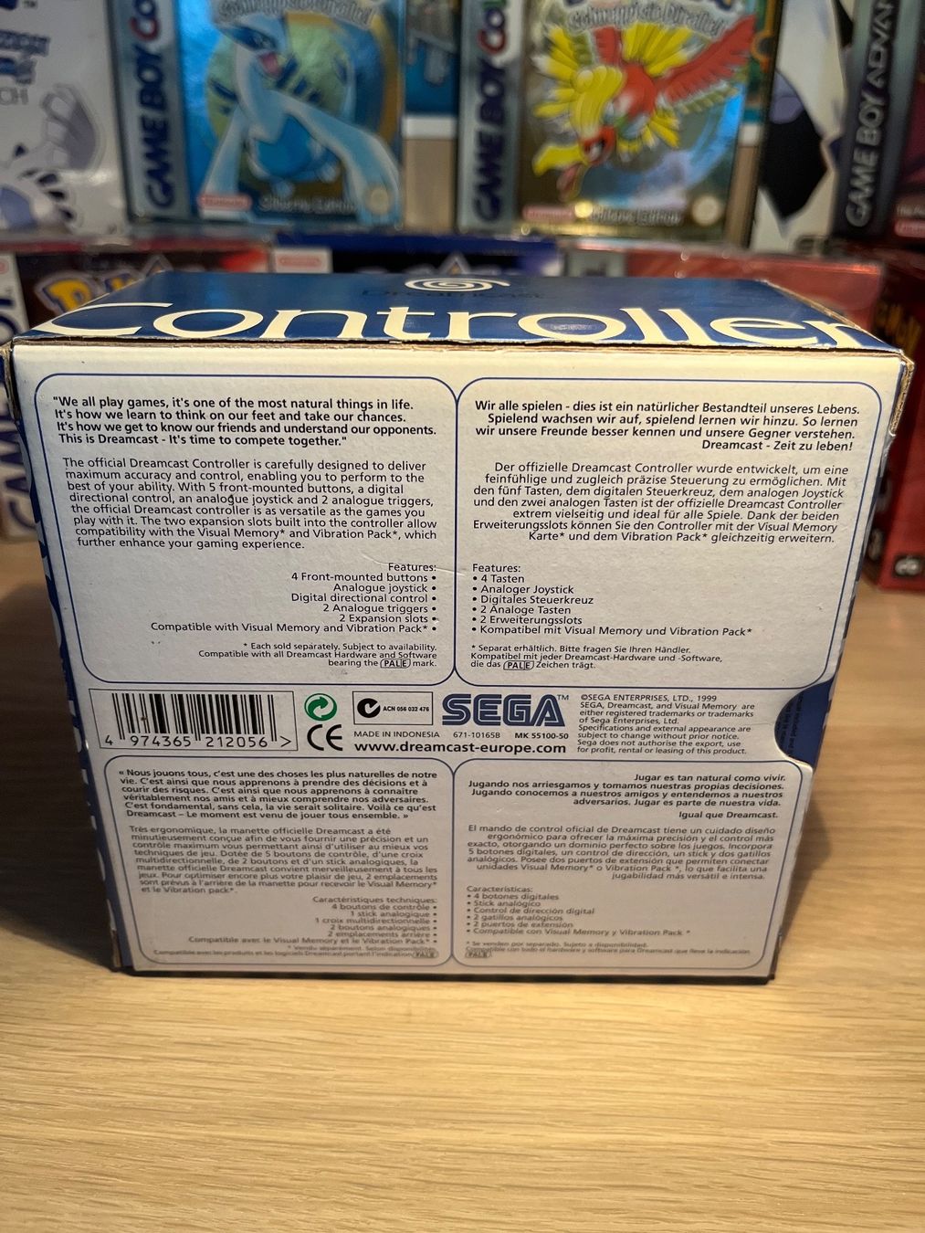 Sony Controller: Sega Dreamcast Controller mit OVP CIB Original 1999 – Gebraucht aus St. Gallen von  2