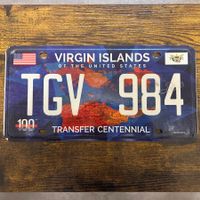  🇺🇸 U.S. Autoschild, Virgin Islands TGV 984 - ORIGINAL 