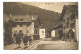 Andeer (GR) Militär auf Splügenroute - Dorfpartie - Bat. 77