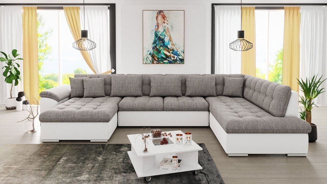 Sofas: Wohnlandschaft Sofa Links mit Bettkasten + Schlaffunktion – Neu und originalverpackt aus Wallenwil von toesstal-vertrieb 2