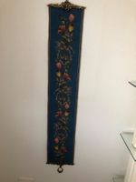 Handgearbeiteter Gobelin-Glockenzug  - Blau - 118 x 22 cm