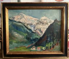 Ölgemälde signiert und datiert 1973 A. Wyss