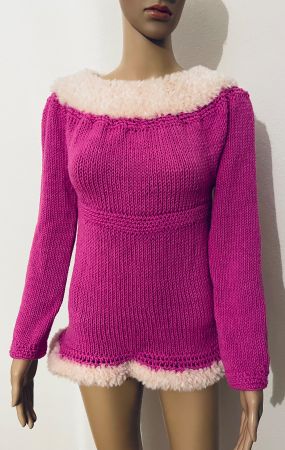 Pullover im Neon Pink Neu
