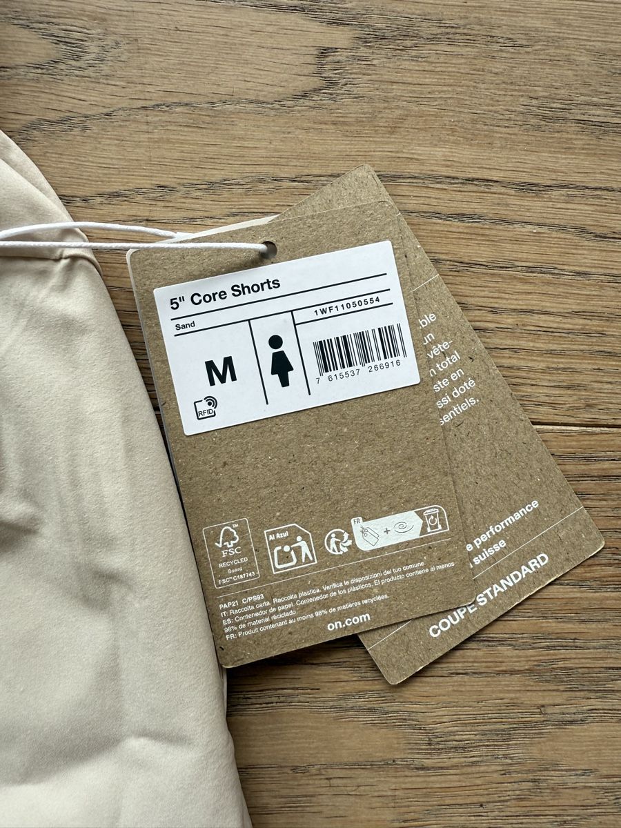 Pantaloni: On 5” Core Shorts Damen Grösse M – Nuovo e nell'imballaggio originale da Zürich venduto da z00mie 5