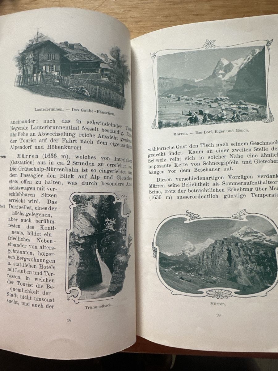 Libri: Wegleitung Berner Oberland, Erstausgabe 1901 – Usato da Frauenfeld venduto da aluma14 4