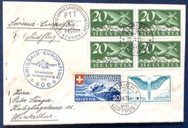 1939 Swissair Flugpost Europa Süd