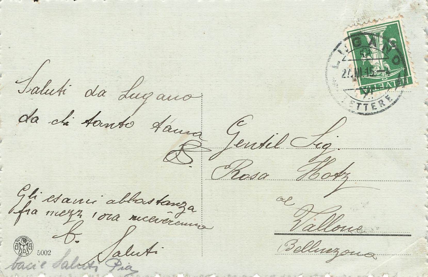Cartoline postali: Lago di Muzzano con Sorengo – Usato da Biasca venduto da Blenio71 1