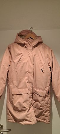 Warme GOSOAKY Winterjacke in zartem Rosa, Grösse 146/152