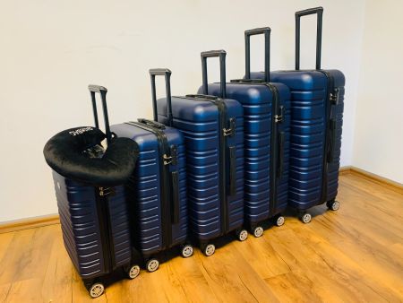 6 tlg Hartschalen Koffer BUNDLE wayBAG 2026 Modell BLAU NEU