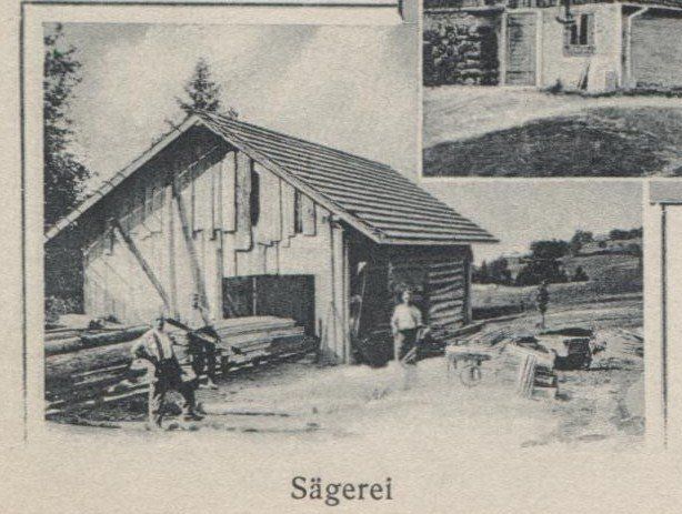 Cartoline postali: WALDE SG 1922 mit Sägerei – Usato da Wil SG venduto da Clanx 1